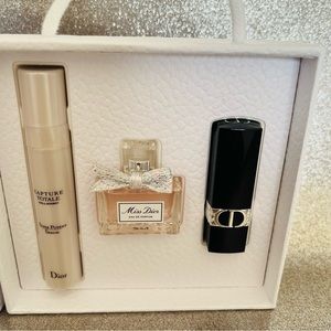 Dior gift set serum perfume lipstick